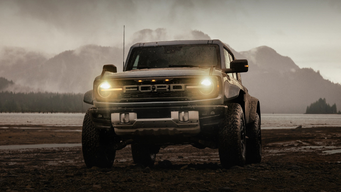 Front view of Ford Bronco